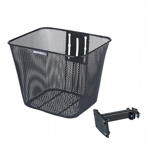 Basil Bilbao FM Basket Front Black