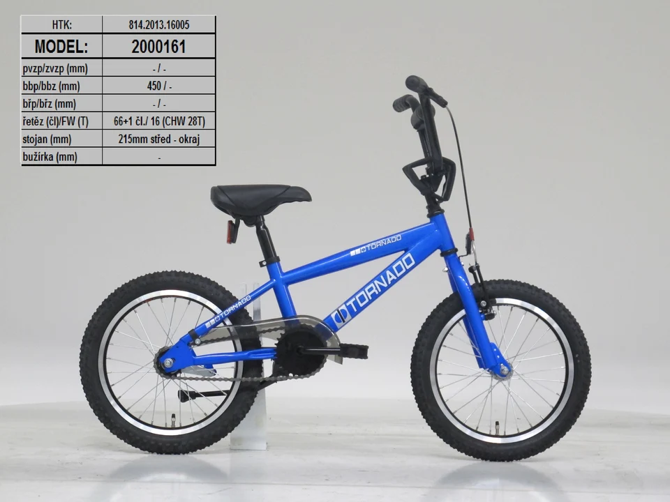 BMX 16" BLEU GLACIAL ROYAL BUGATTI TORNADO